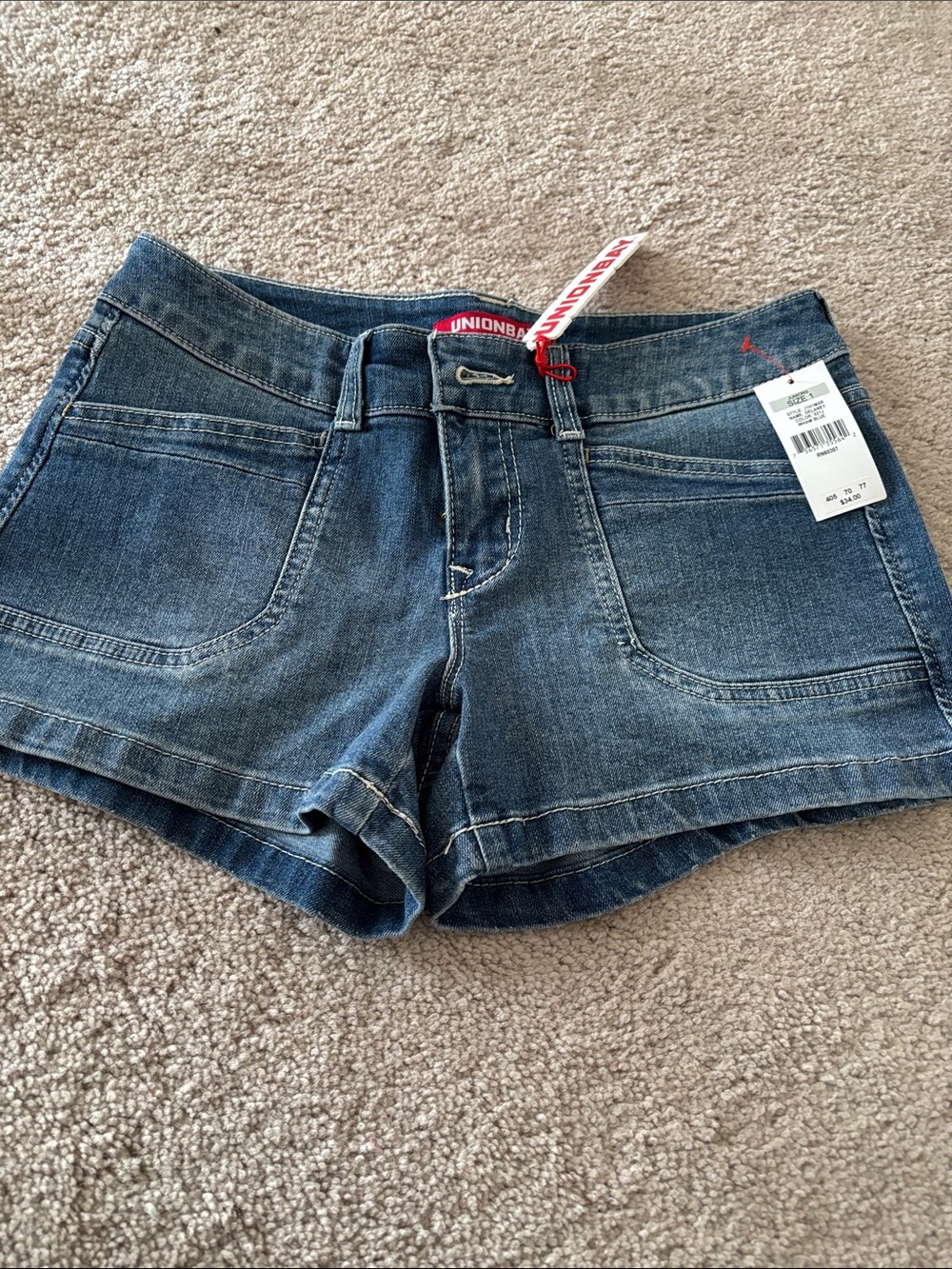 UNIONBAY  Dark Blue Denim Shorts NWT size 1